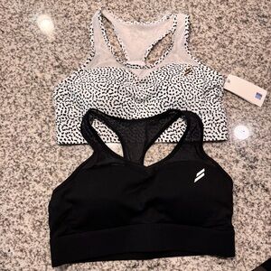 DOYOUEVEN 2 Pair Mesh Cutout Sports Bras Women’s Size XL
